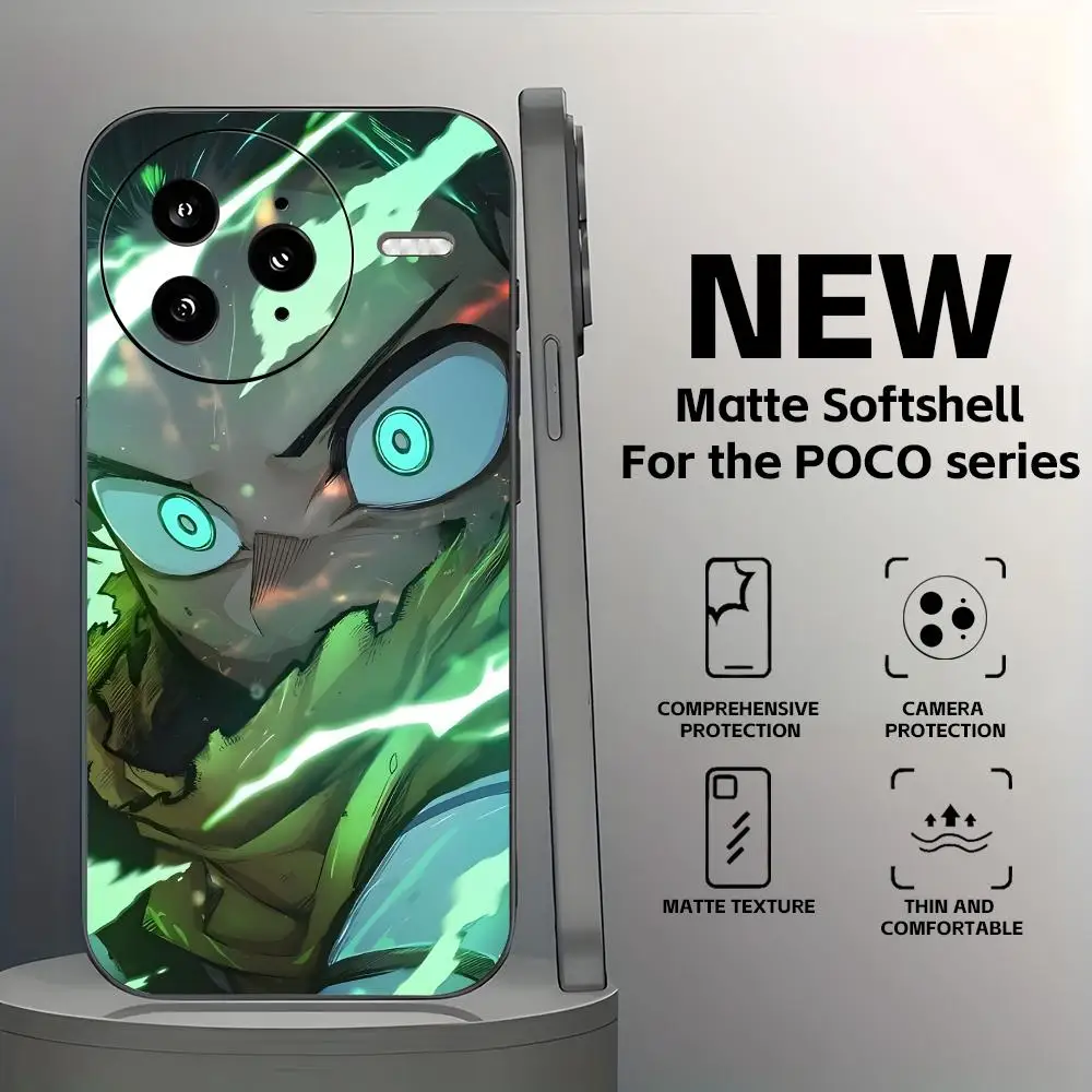 Deku My Hero Academia Soft Black Phone Case Cover