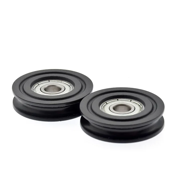 Plastic Bearing Pulley 1pc Plastic-coated 608ZZ bearing pulley 8*40*10mm