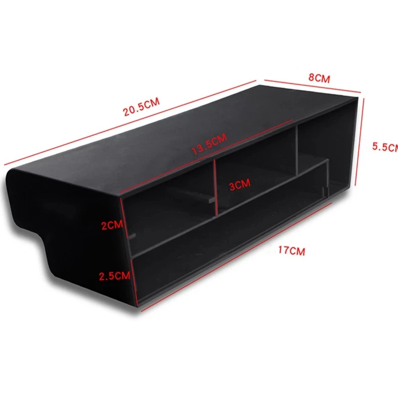 Car Armrest Water Cup Storage Box Central Passenger Seat Glove Box for Skoda Kodiaq GT glove box lid