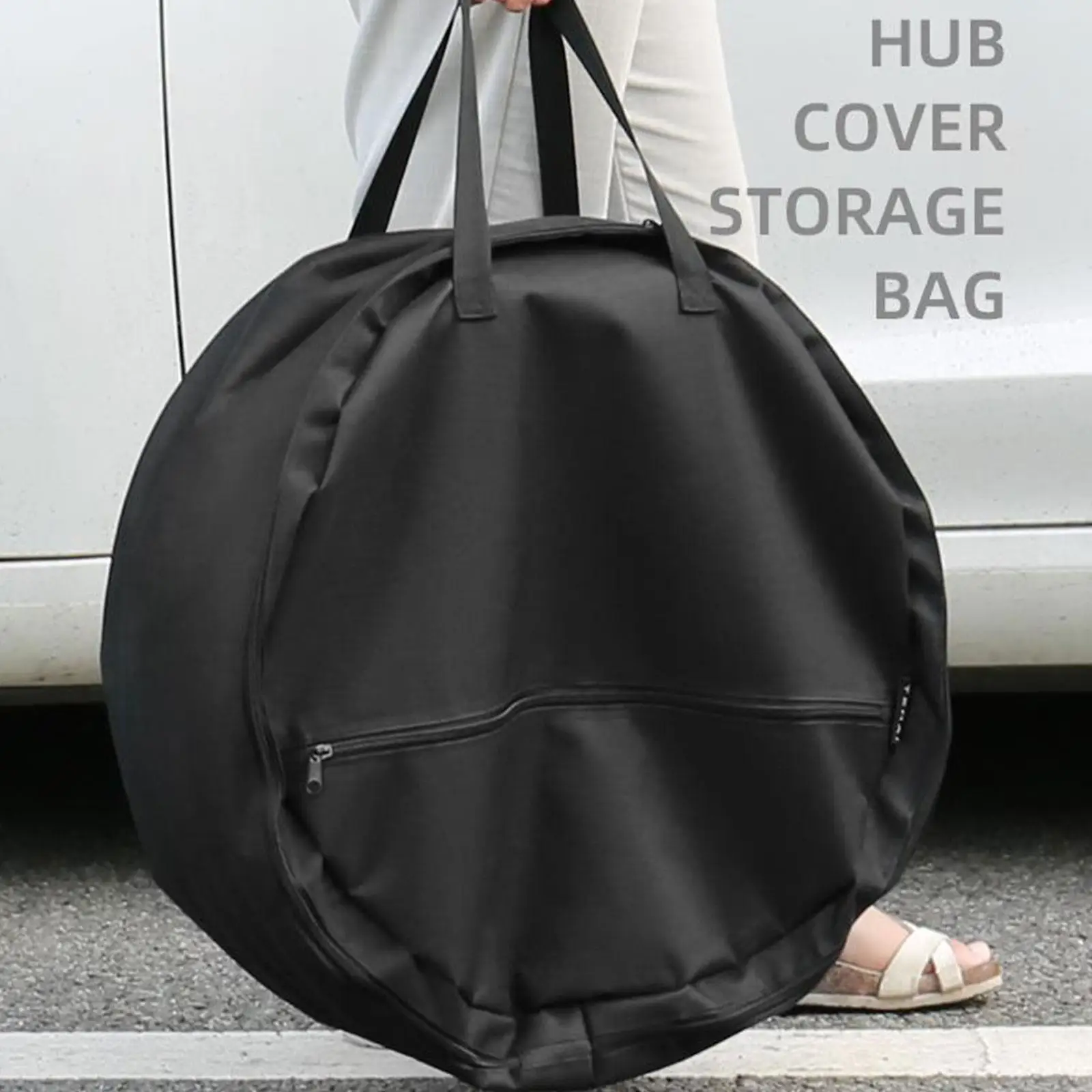 For Tesla Y Car Aero Wheel Cover Storage Bag Wheel Cover Spare Portable Carrying Organizer Bag Car Hubcap Storage