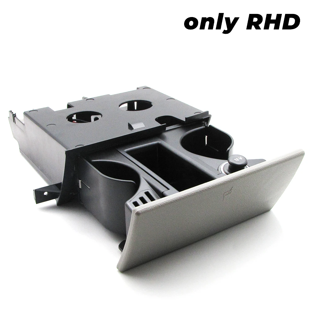 Auto Asbak Bekerhouder, 7H2858601 Zwarte Auto Cup Bekerhouder 12V Sigarettenaansteker Munthouder Organizer Insert Asbak Portemonnee voor Campmob 2009 2015