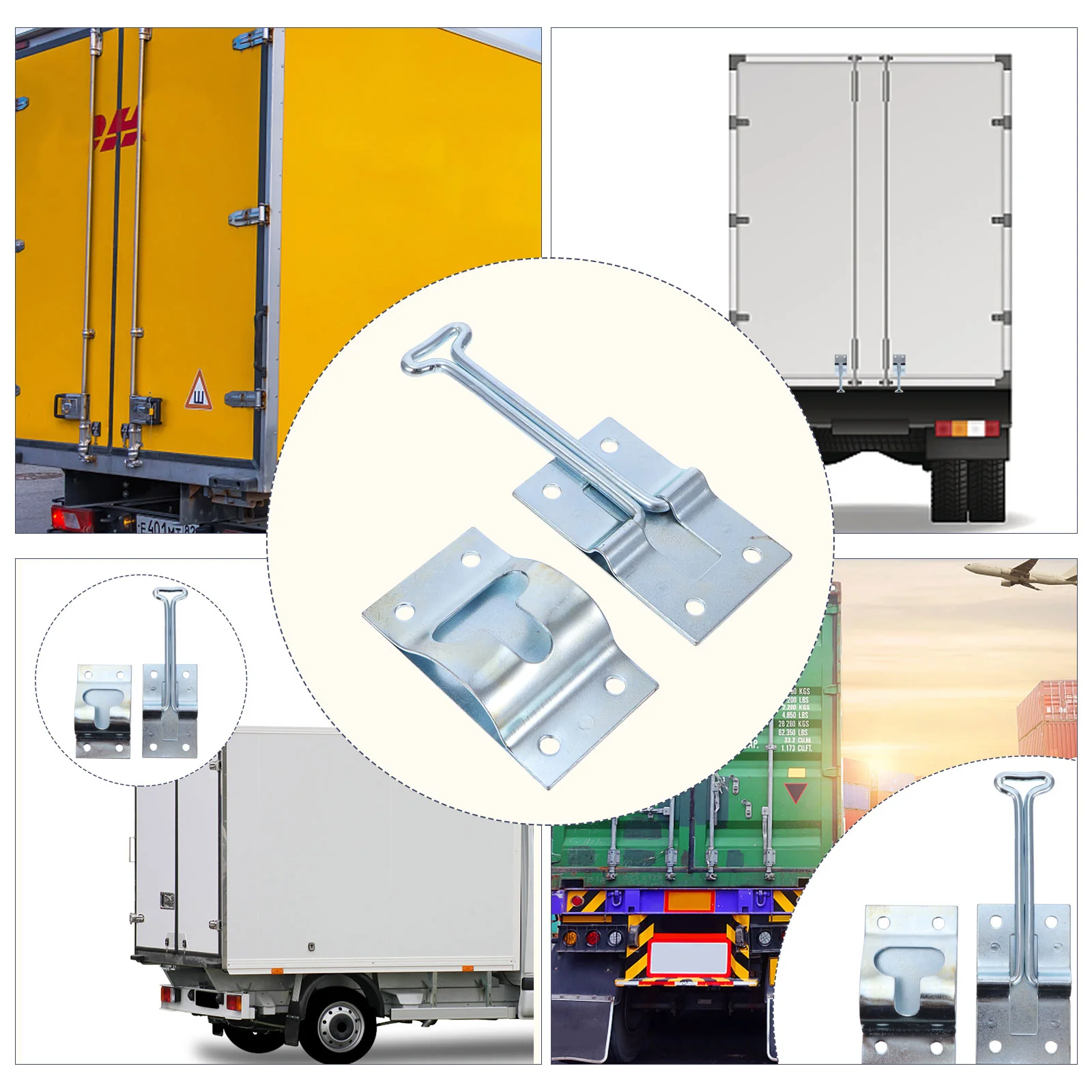 Magnetic Hook up T-Style Entry Door Catch Hold Galvanized Fixed Refrigerated Truck Steel