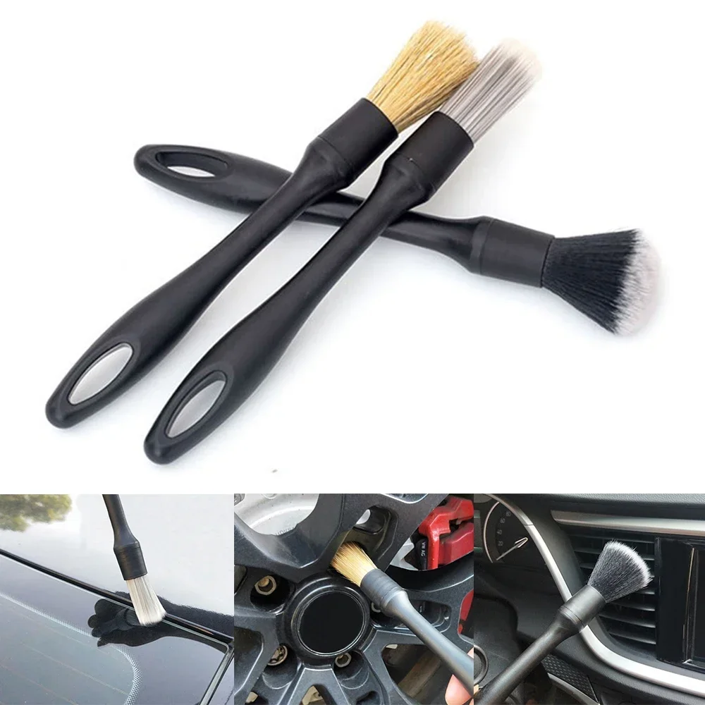

3X Tool Kit Car Cleaning Car Vacuum Cleaner Bristle Air Conditioner Outlet Detail Brush Makeup Gap Wash Small Handle PP Material