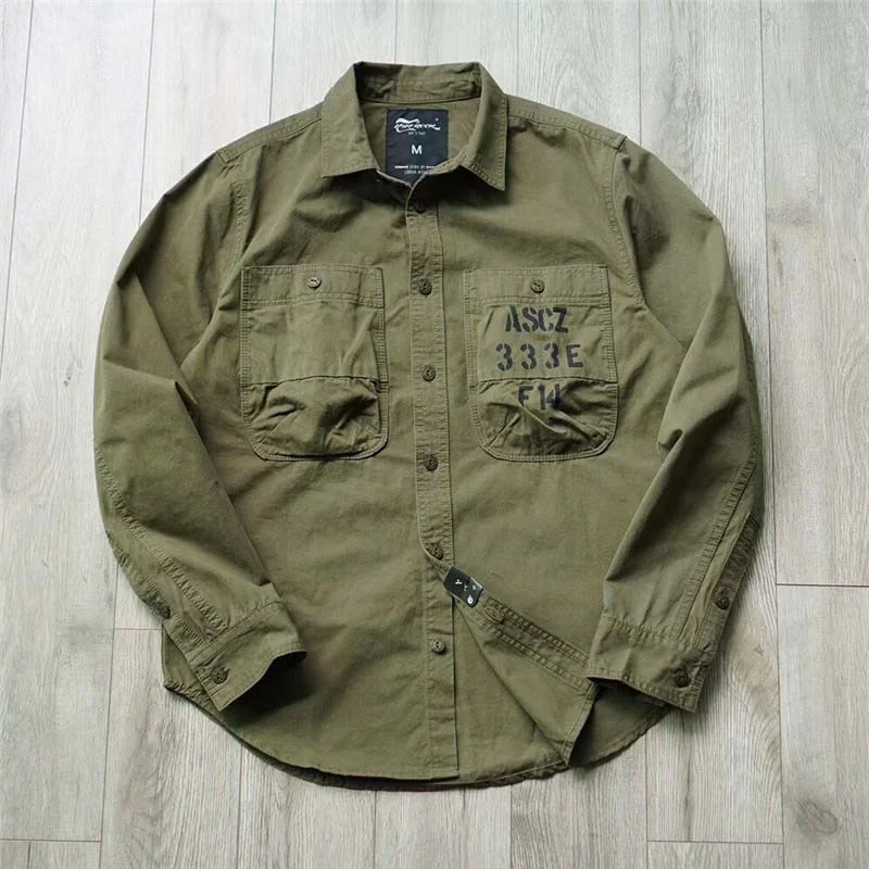 amekaji-large-pocket-tops-men's-casual-shirt-trendy-american-military-style-printed-work-coat-outdoor-trekking-cargo-clothing