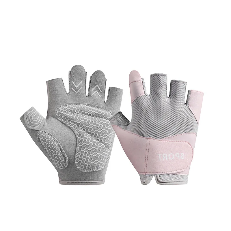 Fitness Gloves Cycling Gym Men Women Training Sports Summer Exercise Gloves Outdoor Breathable Half-finger Non-Slip Yoga Gloves 6