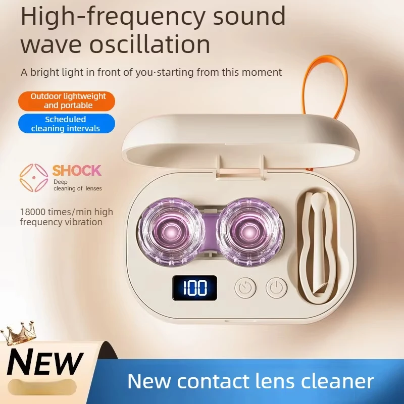 Lenovo Ultrasonic Contact Lens Cleaner 4-Timer Fully Automatic Portable Rechargeable Lens Corneal Reshaping Device Cleaning Box 2