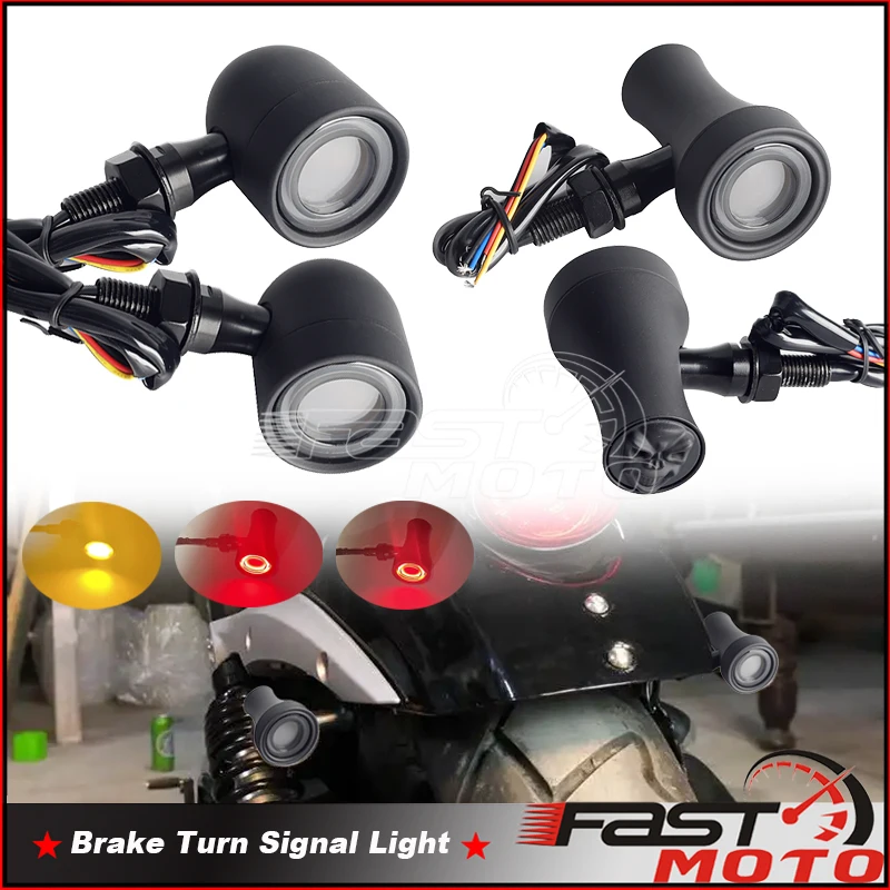 

Светодиодный мини-сигнал поворота 10 мм, стоп-сигнал, мигающий индикатор, мигающий красный стоп-сигнал для Honda, Suzuki, Yamaha, Kawasaki, Harley