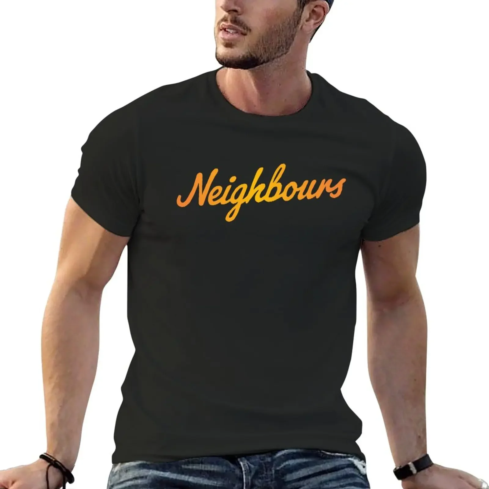 

Retro neighbours essential t shirt T-Shirt customs design your own plus sizes blacks mens graphic t-shirts anime