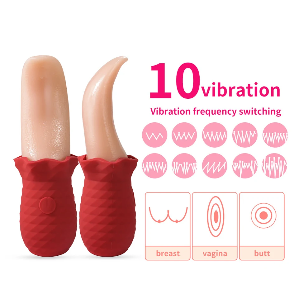 Looking for Wholesale from 30 pieces 10 Mode Heating Tongue Licking Vibrator Women Mini Sex Toys for Woman Clit Stimulator G-spot Nipple Female Masturbator Vibrators image