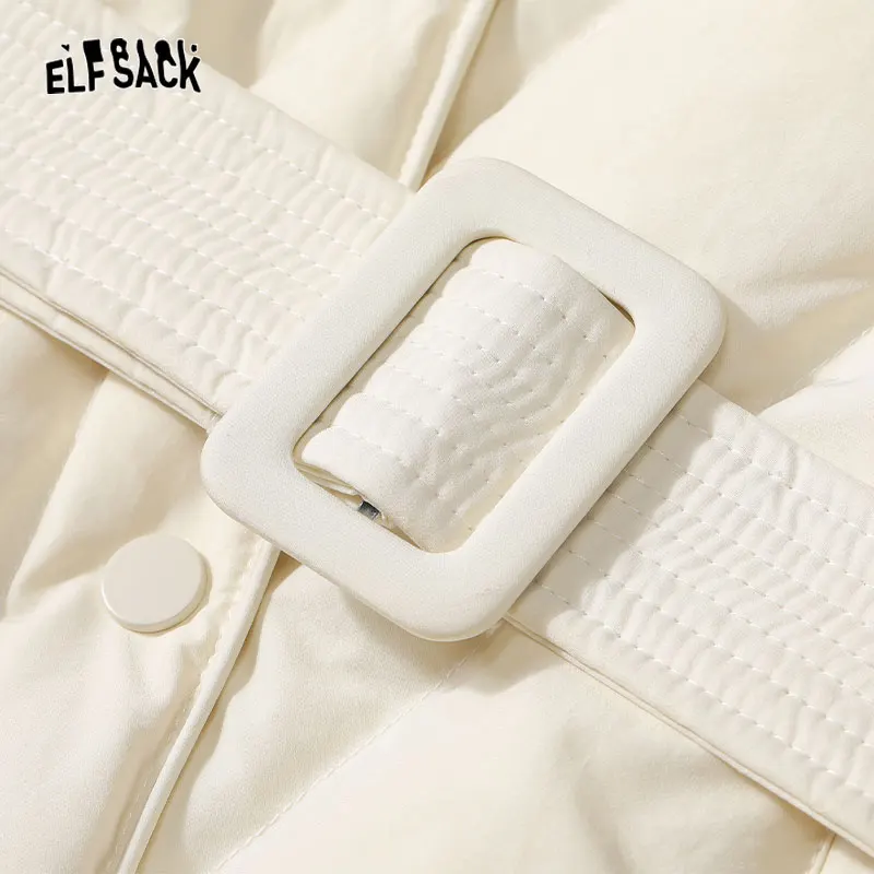 ELFSACK New Chinese Style Down Coats Women 2023 Winter Luxury Designed Jackets