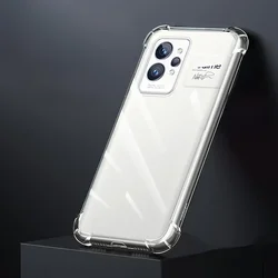 Luxury Soft Clear Airbag Shockproof TPU Phone Case - Thin Silicone Back Cover for Realme GT 2 Pro (Clear)