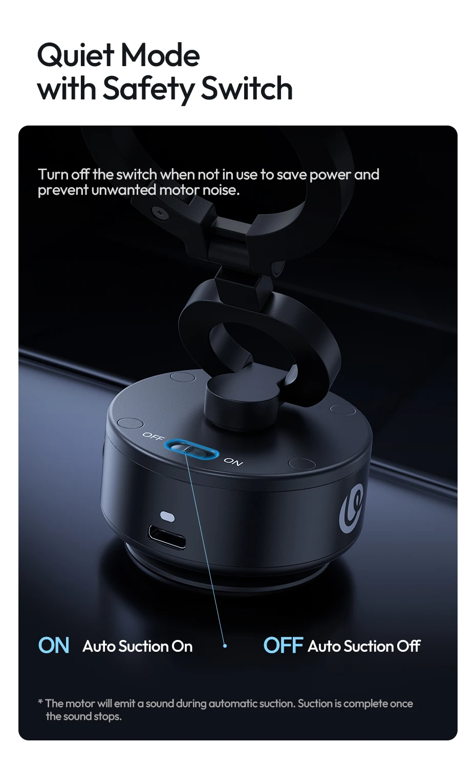 Clip-On Electric Suction Cup MagMount Phone Mount for iPhone 16 15 14 13 for Wal