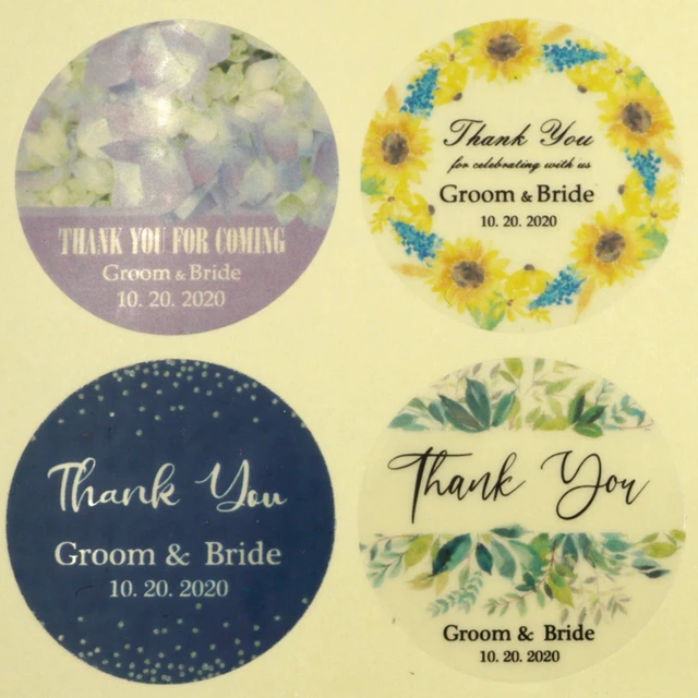 100, 3-7 cm, transparent / kraft paper / white sticker, wedding custom,  sticker, custom gift sticker, name sticker, LOGO sticker - AliExpress