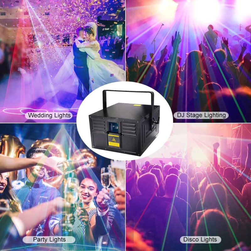 レーザー プロジェクター ilda dmx RGB Animation Laser Projector Light DMX ILDA DJ Party Club