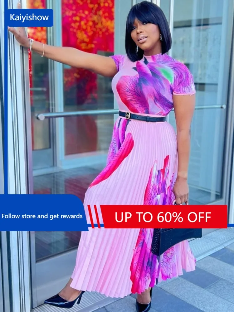 

African Dresses For Women Elegant 2023 Dashiki Autumn Spring Maxi Dress Ladies Traditional African Clothing Fairy Dreaes