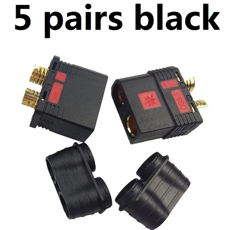 5 pairs black