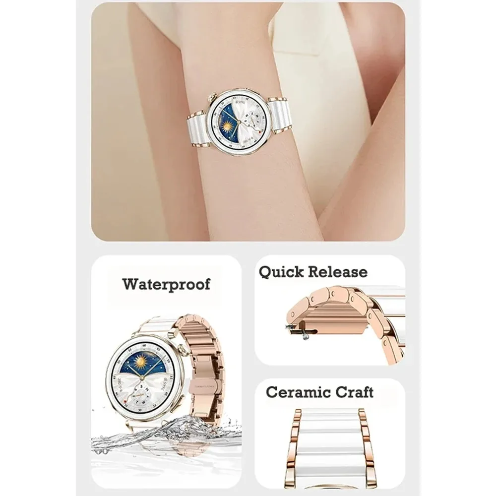 Ceramic Fashion Bracelet Wristband - 18mm Watch Band Accessory