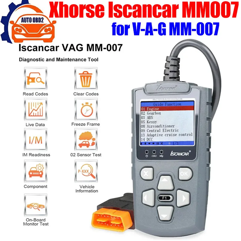 

Xhorse Iscancar MM-007 для VAG MM007 диагностический и ремонтный инструмент с поддержкой MQB изменения пробега