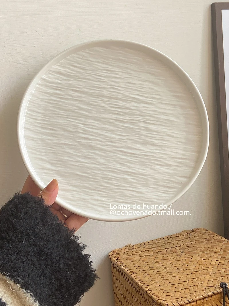 INS Wind Plate Ceramic Premium Steak Dining Plate Dessert Western Food Special Look Breakfast Salad Pasta Household Items