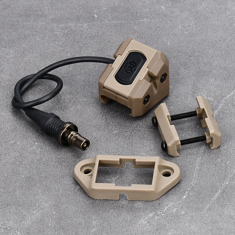 Tactical HRF RAMP Cage ModButton Switch Mount Remote control button Base SF 2.5 Crane Plug Fit 20mm Rail M300 M600 Weapon Light 4