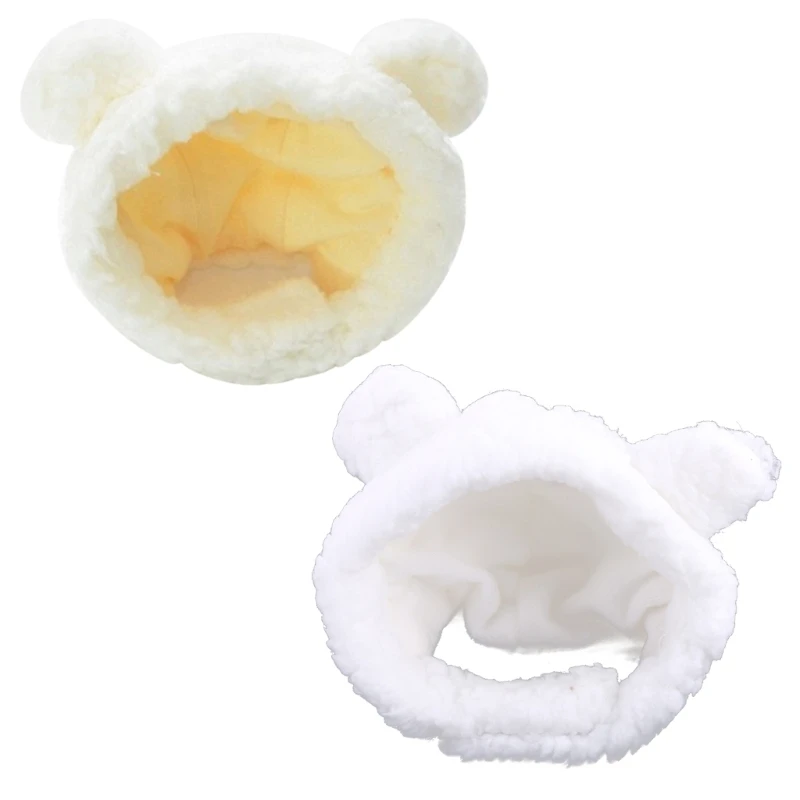 Hat Pet Neck & Ear Warmer Bear Cap with Ears Party Costume Accessories