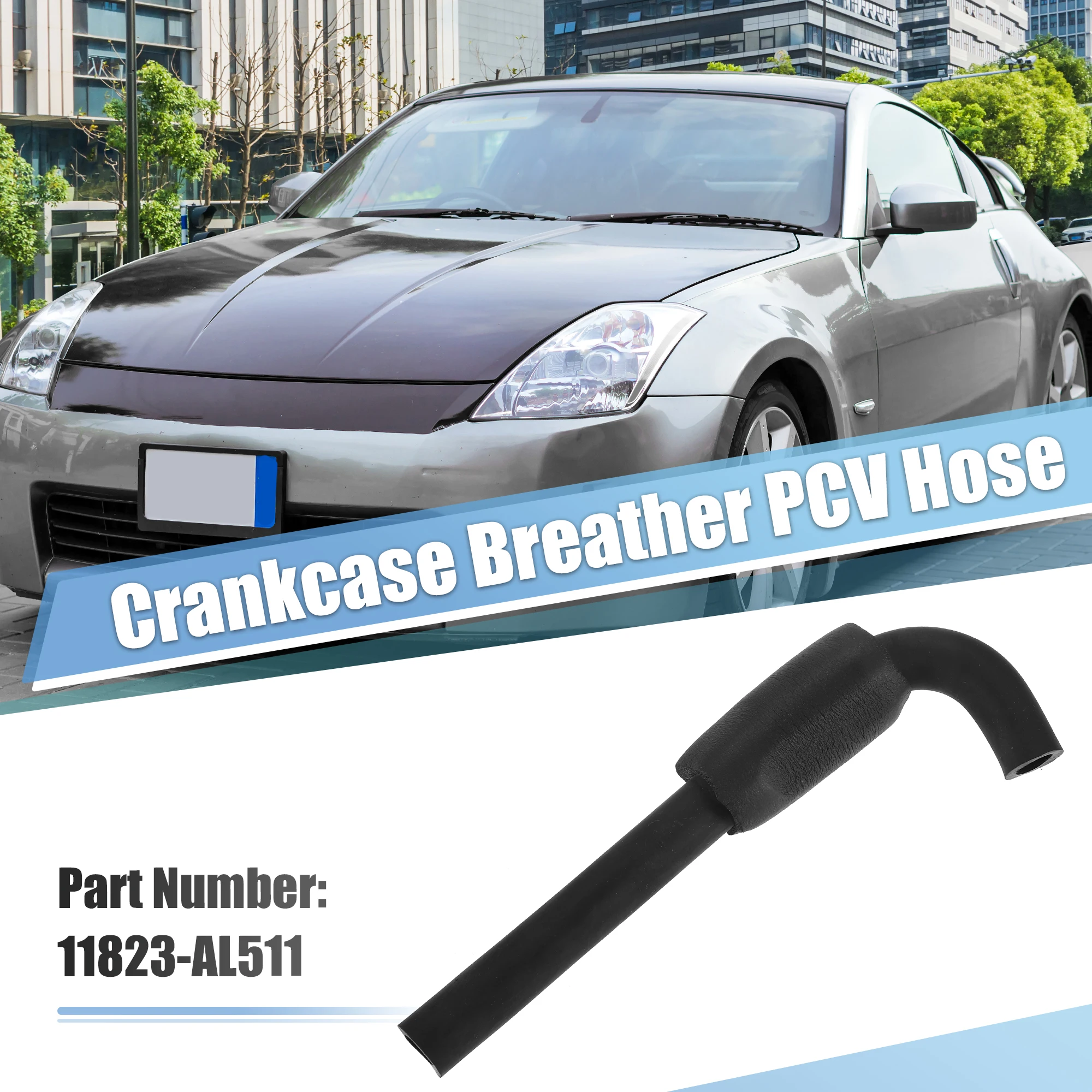 Crankcase Breather PCV Hose For Nissan 350Z 2003 2004 2005 2006 2007 Crankcase ventilation hose 11823-AL511 X Autohaux