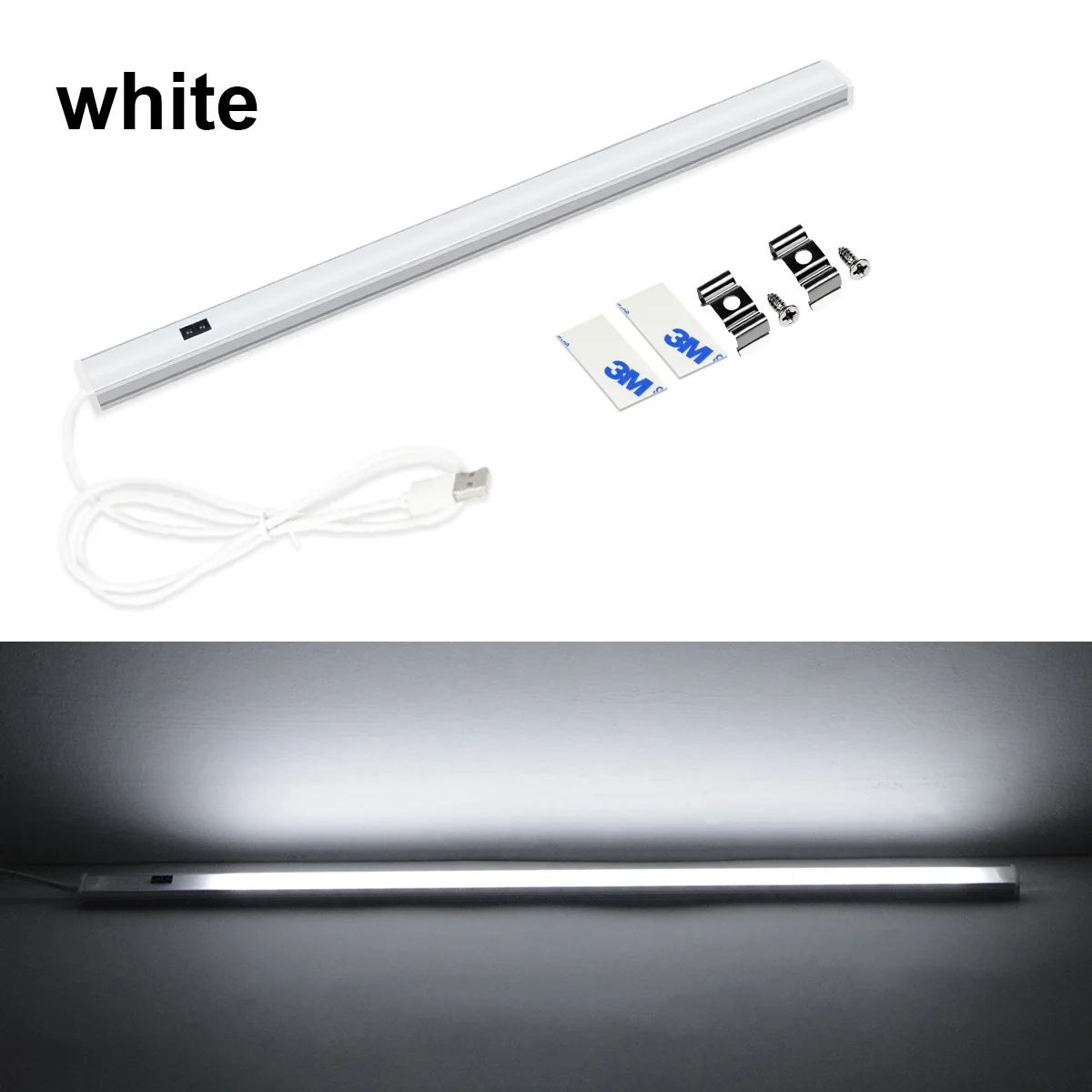 bright night light 20 30 40 50cm LED Under Cabinet Lights with Hand Sweep Motion Sensor Series Connection Smart Turn ON /OFF Bathroom Bar lamp 3d night light Night Lights