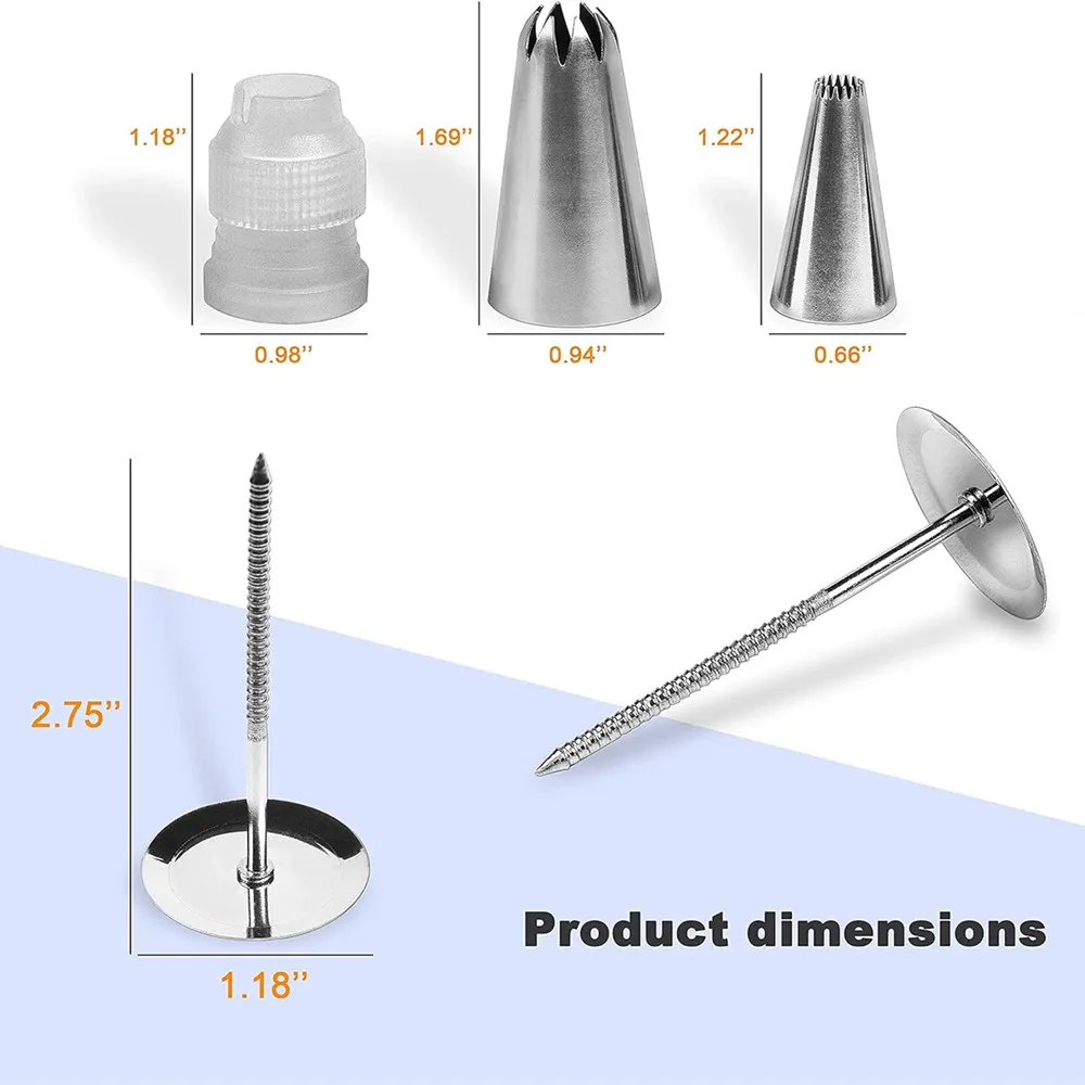Icing Nozzle Cake Decorating Fondant Craft Tips Set 52pcs Pastry Tips cake decorating tip set cake icing nozzles baking nozzle set cake decorating nozzle set