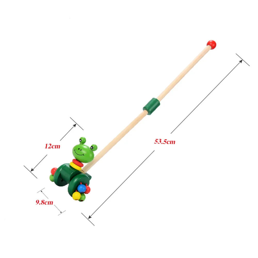 Educational Toys Early Childhood Enlightenment Colorful Children'S Toys Wooden Duck Push Fun Outdoor Play Daily Companionship