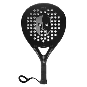 Raqueta de Pádel para hombre y mujer, paleta de tenis de fibra de carbono  3k, silueta redonda, 2022 - AliExpress