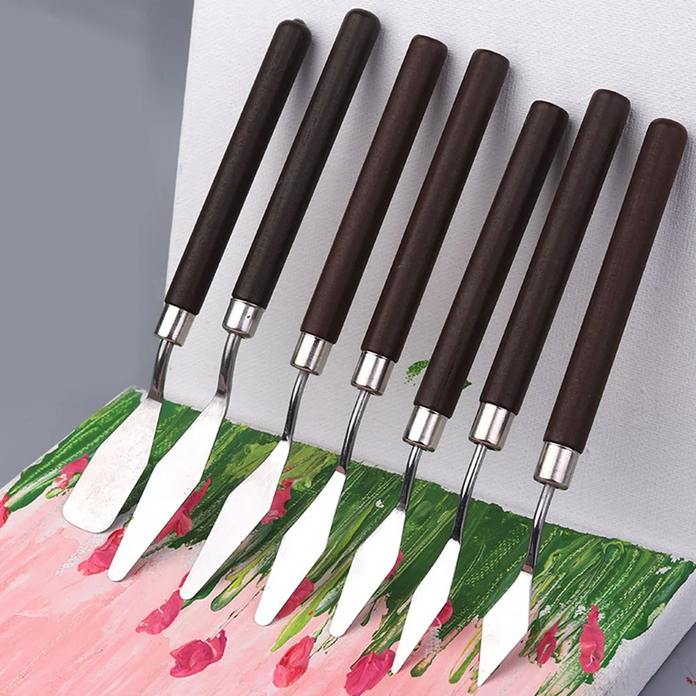 1/3/5/7Pcs Oil Painting Knife Stainless Steel Art Painting Drawing Stationery Tools Artist Spatula art supplies sketch 3