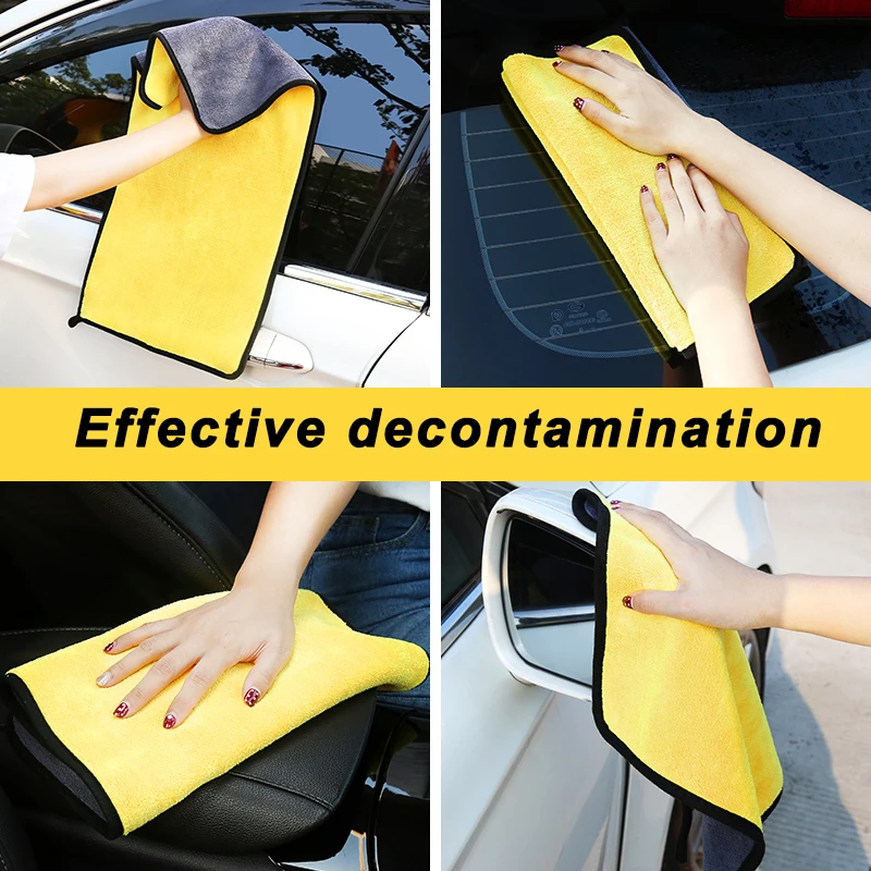 5PCs Microfiber Towel Thicken Car Wash Cloth Car Detailing Washing