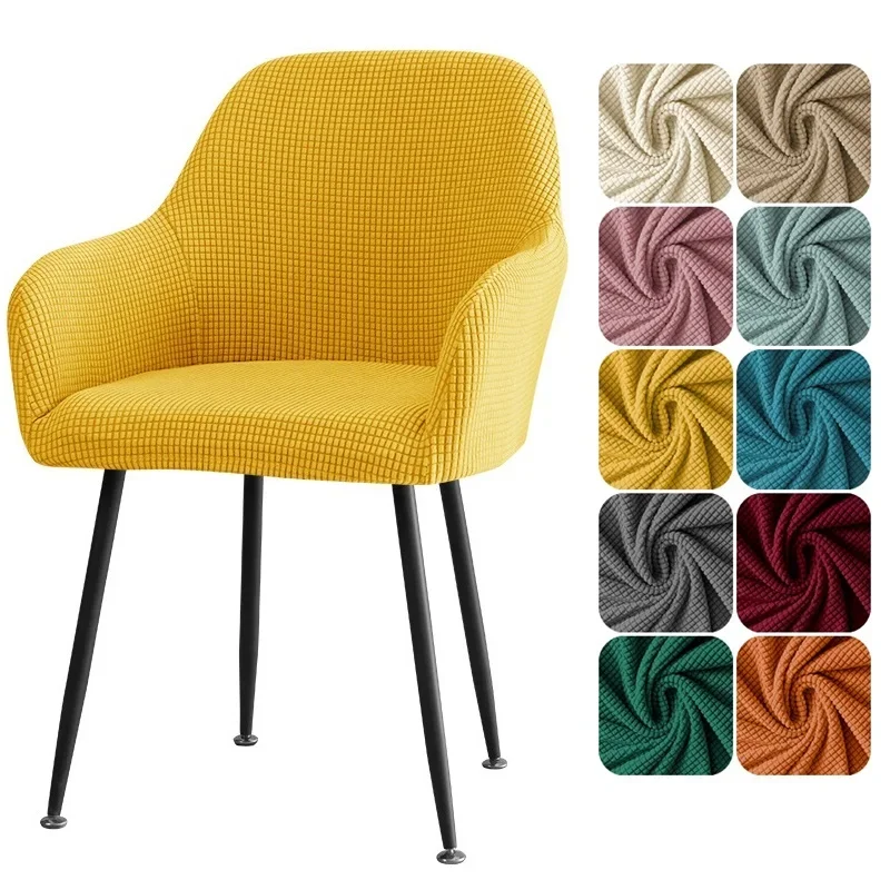 

1pc Elastic Polar Fleece High Arm Chair Covers Dining Adjustable Armchair Cover Hotel Bar Seat Slipcover Home Wedding Decoration