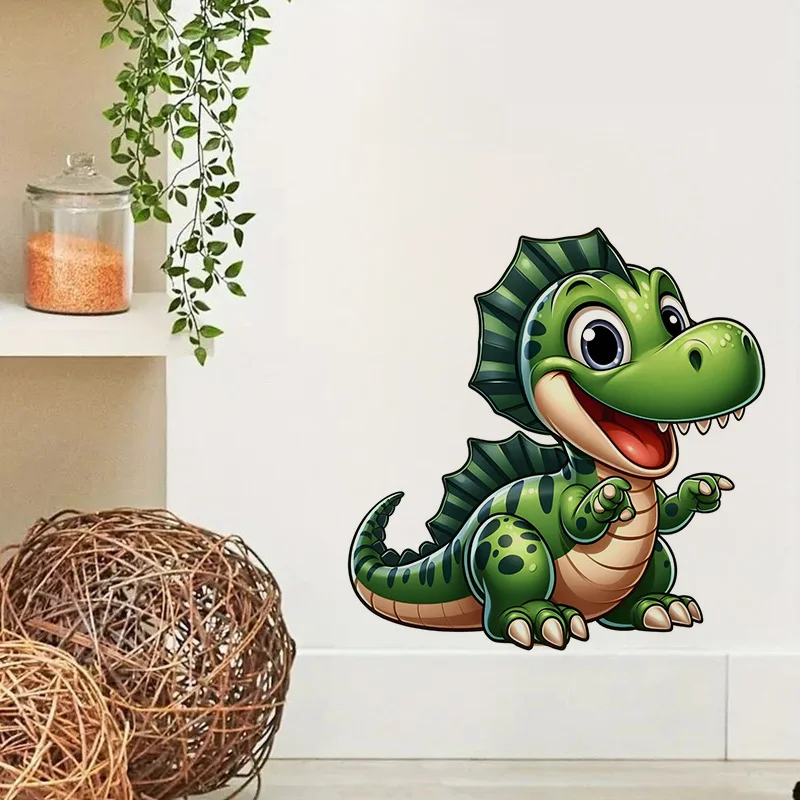 Cartoon Dinosaur Sticker Water-proof Home Wall Decal Used For Wall Bathroom Cabinet Door Toilet Car Laptop wall stickers