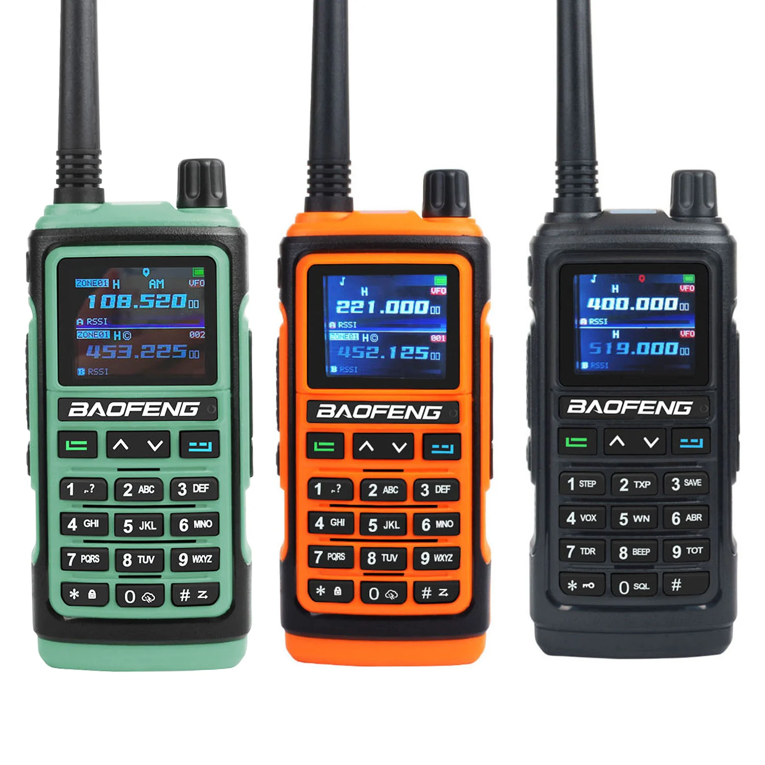 Baofeng UV-17Pro GPS Walkie Talkie 108-130MHz Air Band VHF UHF 200-260MHz 350-355MHz FM Radio Six Bands Freq Copy Waterproof