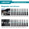 Libraton Magnetic Nut Driver, 20PCS Impact Drill Driver Bit Set 1/4" Metric 5-13mm & SAE Nut Driver 3/16''-1/2'' 2