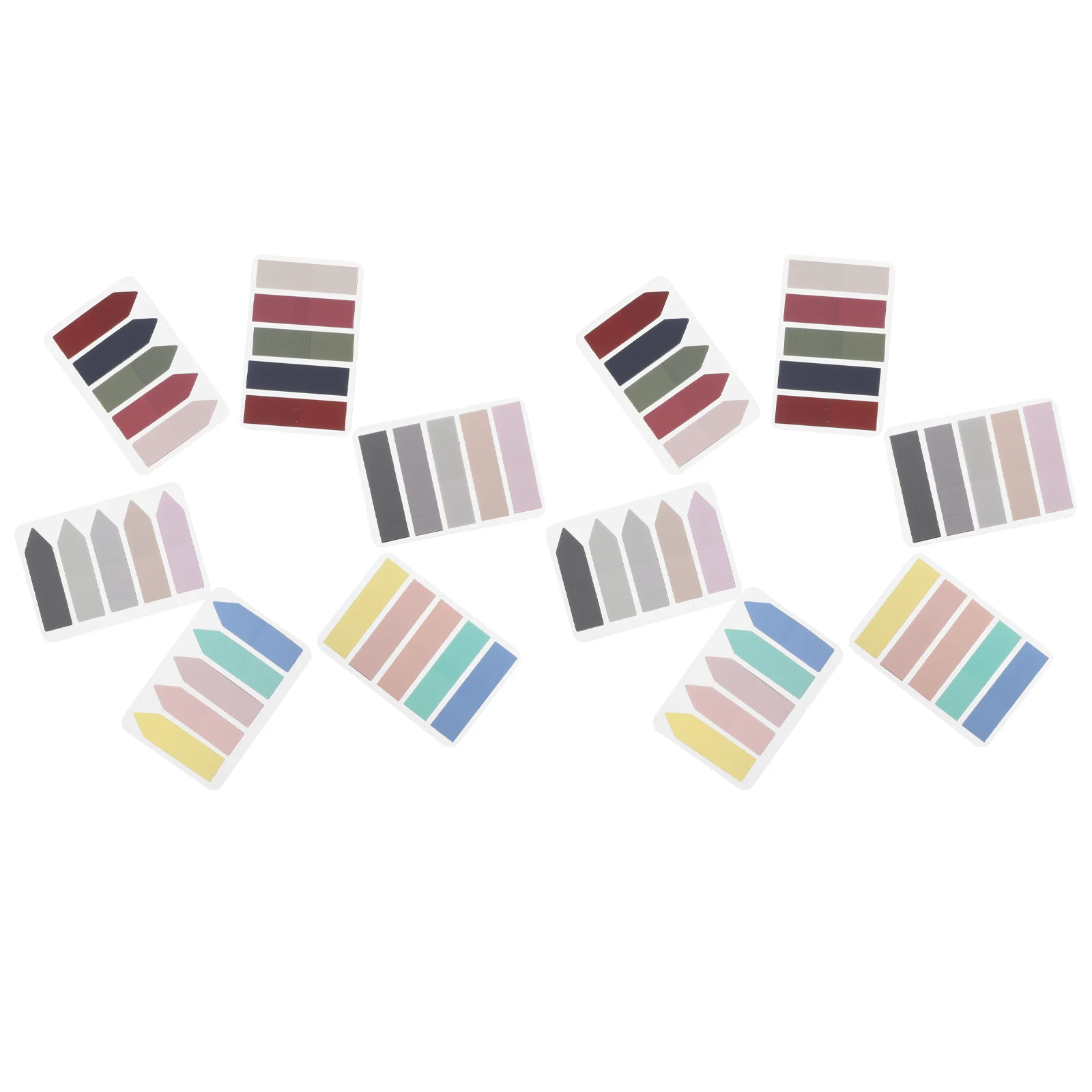 

12 Pcs Simple Office Sticky Notes Stickers Page Markers Tabs Paper Classification