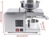 Automatic Oil Press Machine 610W Electric Oil Presser Hot Cold Stainless Steel Oil Extractor Expeller for Peanut Sesame Canola C 6