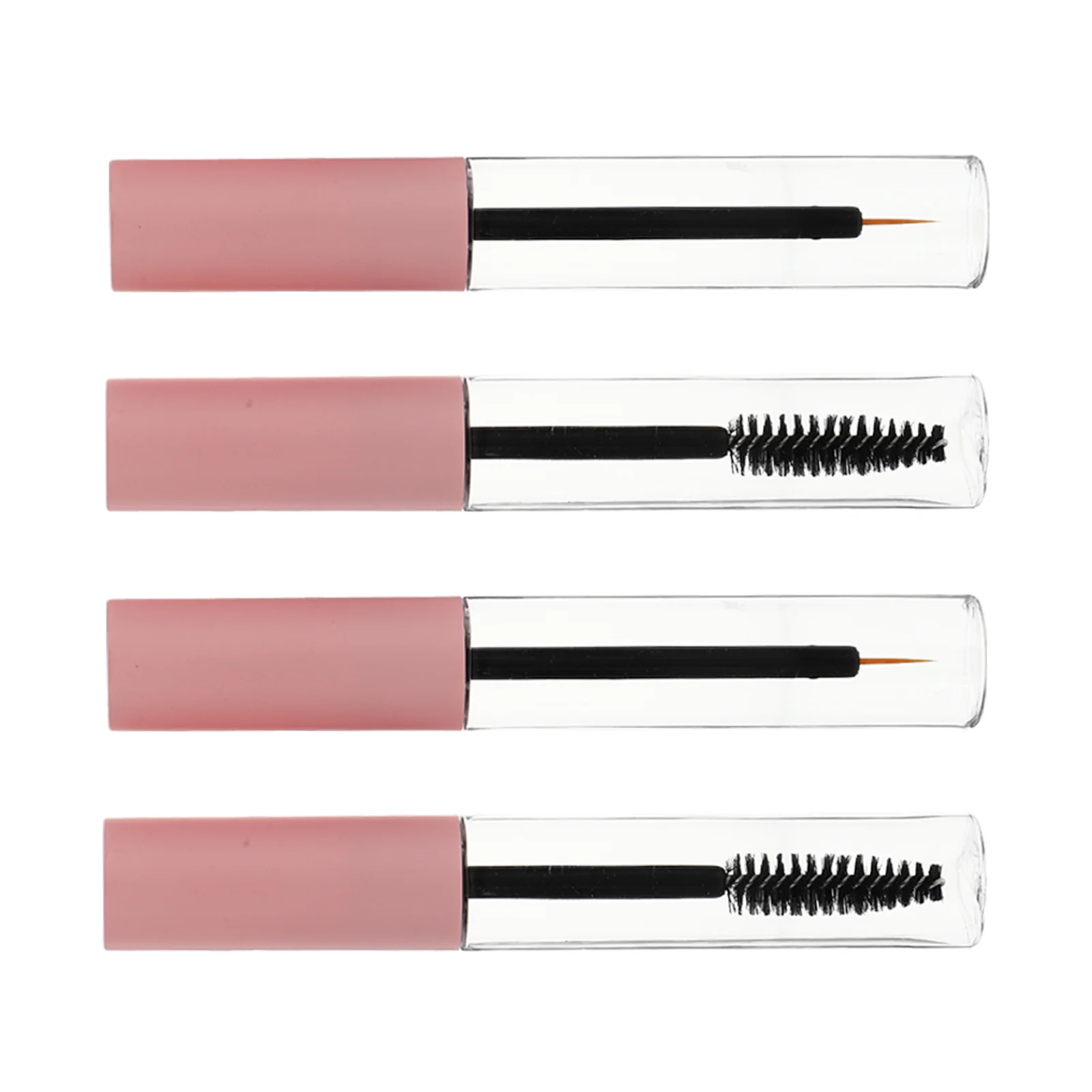 

4 Pcs Mascara Eyeliner Stick Travel Lip Balm Containers Cute Gloss The Pet Shadow Tip Bottle