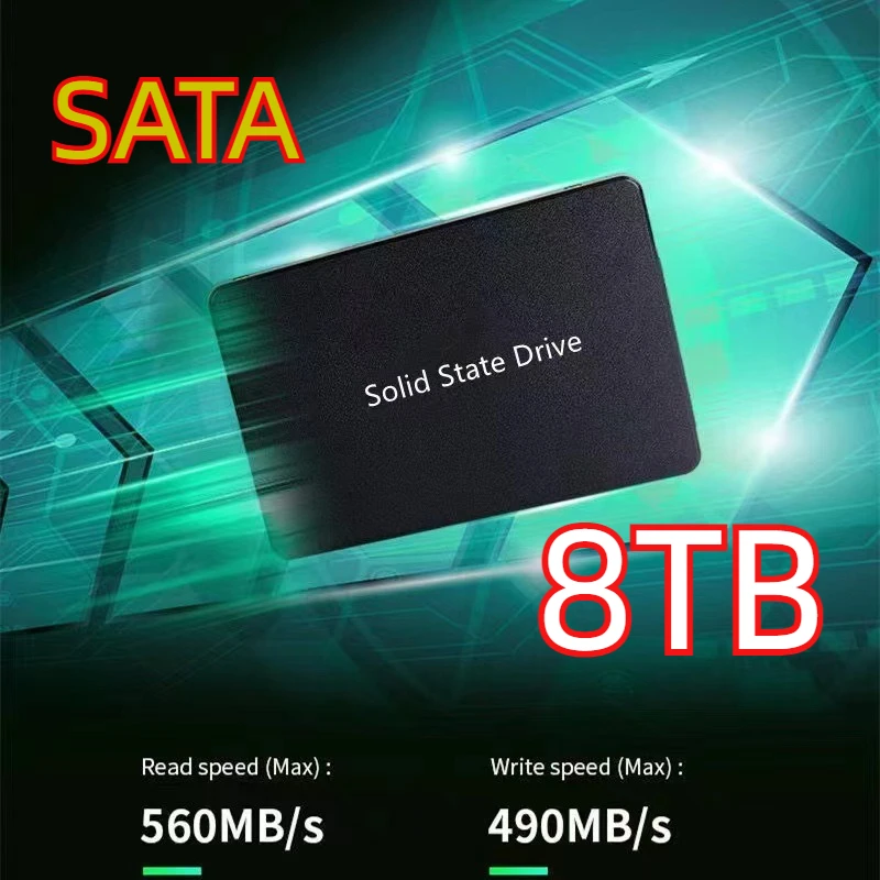 

2024 Newest 100% Original Brand SATAIII SSD 1TB 2TB 4TB 8TB Internal Solid State Hard Disk 2.5 Inches for Laptop Desktop
