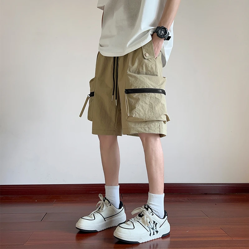 Men's Outdoor Casual Shorts 2024 Summer New Loose Anti-Wrinkle Quick-drying Tooling Five Shorts