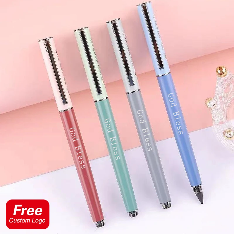 Simple Multi-color Pens Multi-function Metal Pen Engraving Logo Office Signature Pen School Student Writing Supplies Wholesale 500pcs chroma label color code dot labels stickers 1 inch blank handmade sticker can writing teacher office supplies stationery