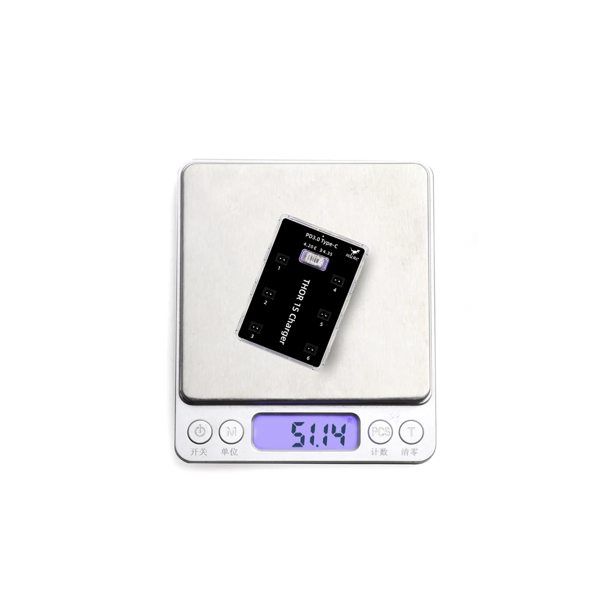 HGLRC Thor 1S Charger V2 6-way parallel charging board supports PH2.0 & MX2.0 & A30 & BT2.0 connector PD3.0 Type C 12V interface thumbnail 5