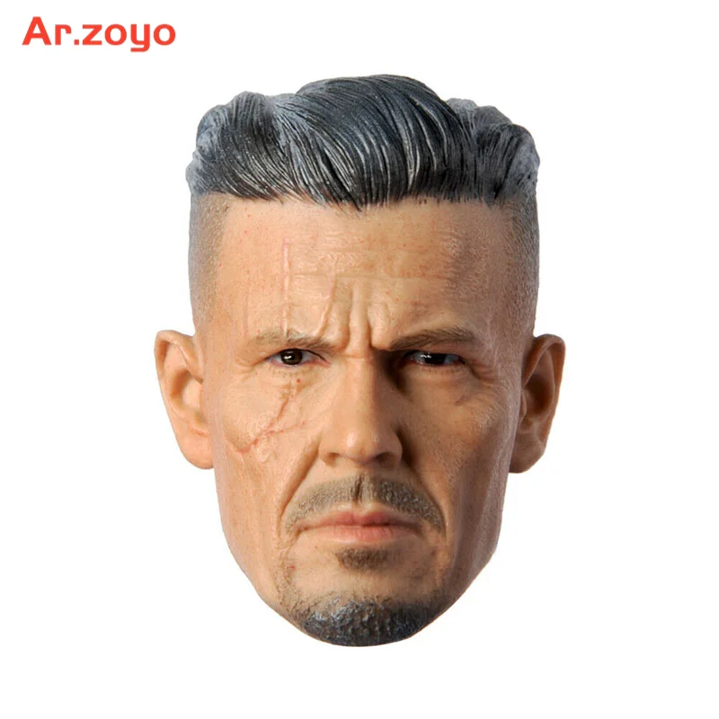

1/6 Cable Nathan Christopher Charles Summers Head Carving Josh Brolin Head Sculpt Model Fit 12'' Action Figure Body