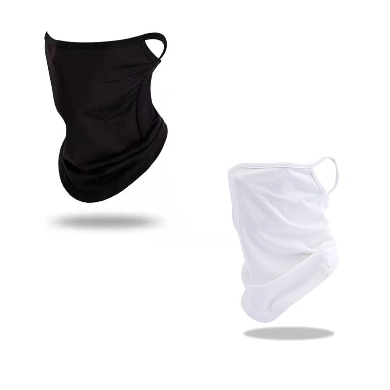 Passamontagna da esterno Maschera da equitazione Protezione unisex per il collo Maschere protettive solari Paraorecchie da moto Sciarpa in seta Maschera da ciclismo - immagine 6