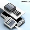 Mini Solar Power Bank 20000 MAh Large Capacity Portable Charger Fast Charging External Battery for iPhone Xiaomi Samsung 1