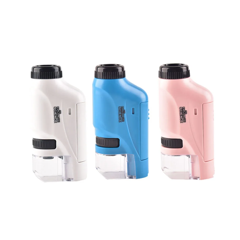 60-120X Handheld Educational Mini Pocket Microscope