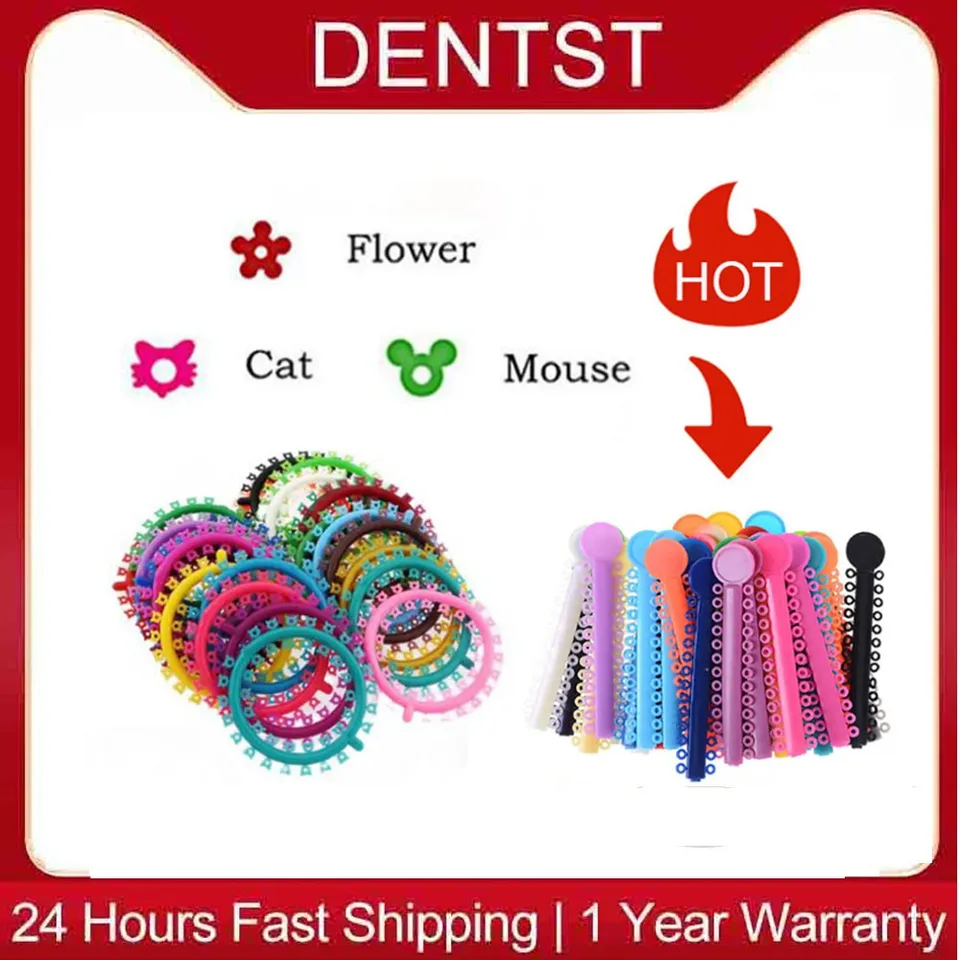 Elastici Ortodontia Fascette Elastiche Per Apparecchio Ortodontico - Legature Dentali Per Bracket E Staffe Legature Dentali Elastiche - Foto 10