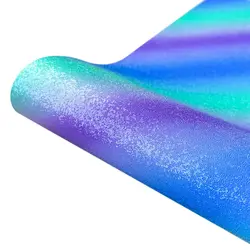 Luminous Sparkle Rainbow Plaid Vinyl Sheet - 26 Vibrant Colors - 12in x 10in(30x25cm) (Green Blue)