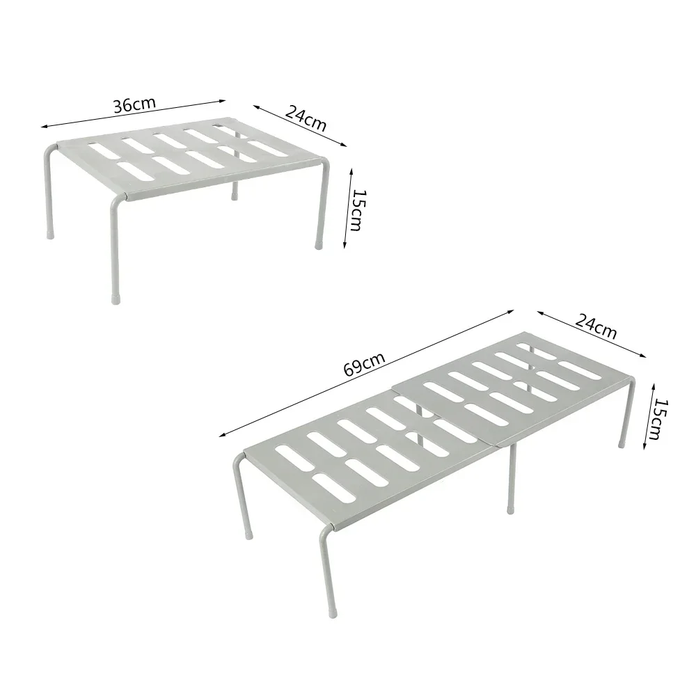 Expandable Shelves Kitchen Storage Rack Shelf Freestanding Spice Organizer Useful Things for Kitchen Household Acceesories Home 3